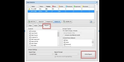 Clash Report Generation